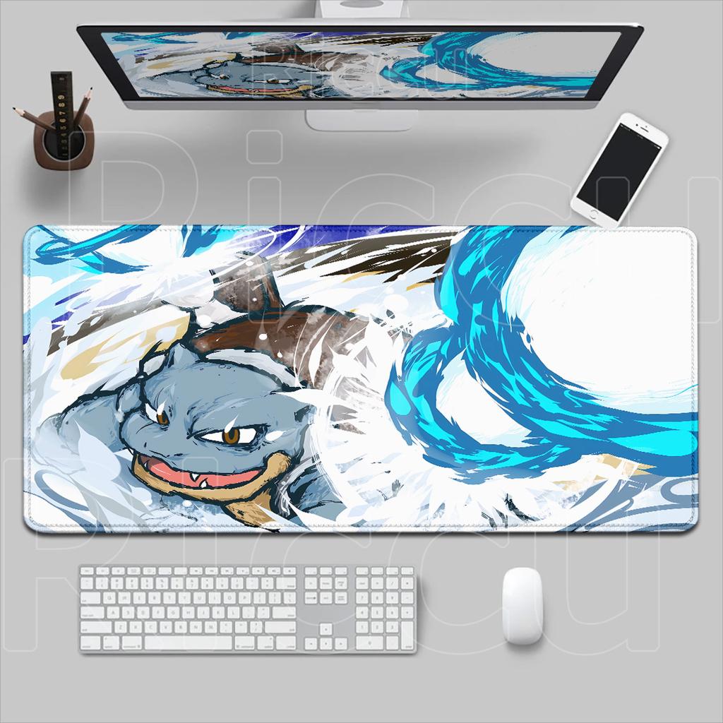XXL Gaming Laptop Office Convenient Mousepad HD Printing squirtle Anime Desk Carpet Large Lock Edge Pokemon PC Keyboard Tablemat