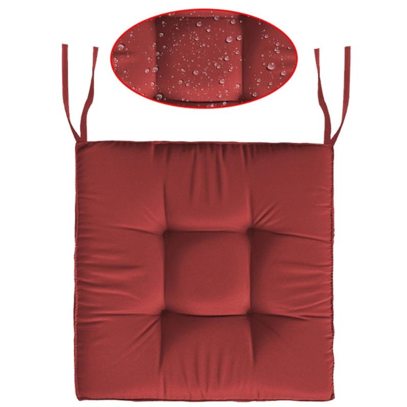 45x45см Утолщенные подушки для стула Дышащая полиэстеровая подушка на сиденье Нескользящая для использования в помещении и на улице для патио, дивана, татами, ковриков