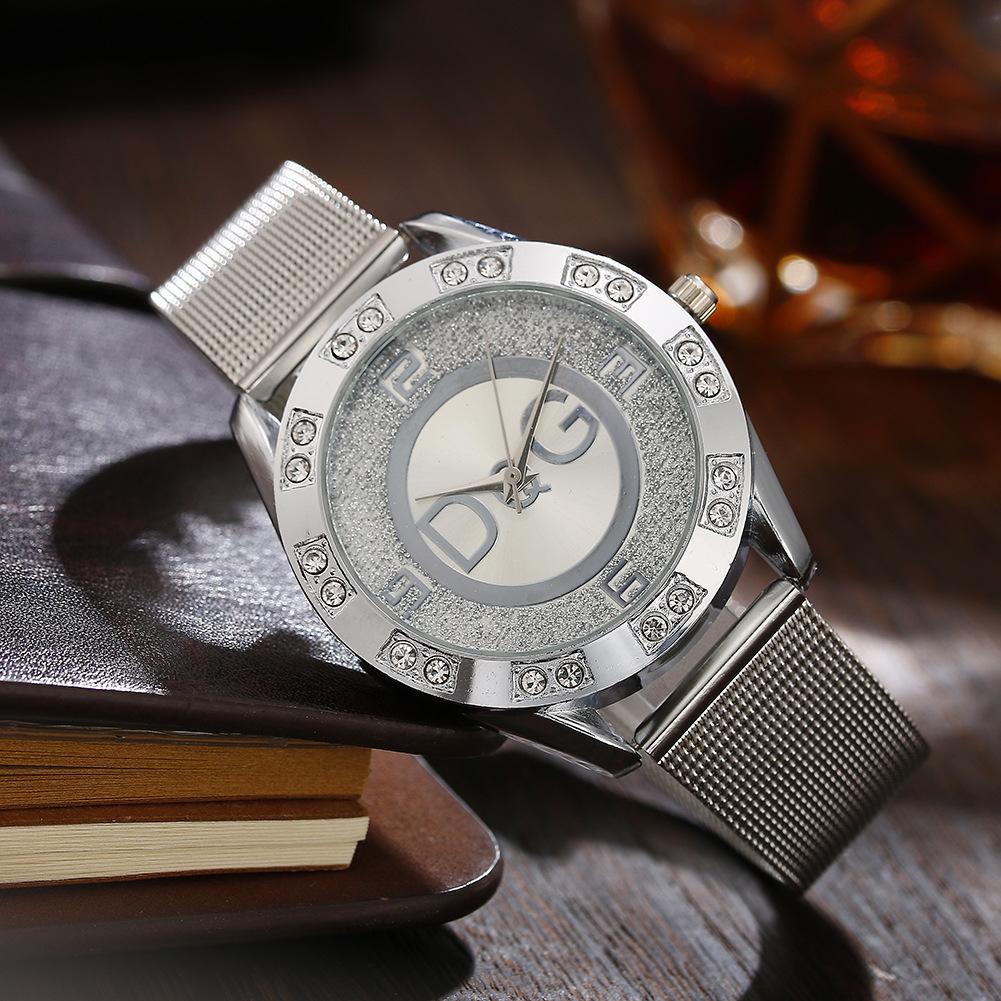 Новые Последние Европейские Модные Часы Мужской Стиль Женские Роскошные Бренд Кварцевые Часы Reloj Mujer Повседневные из Нержавеющей Стали Женские Часы