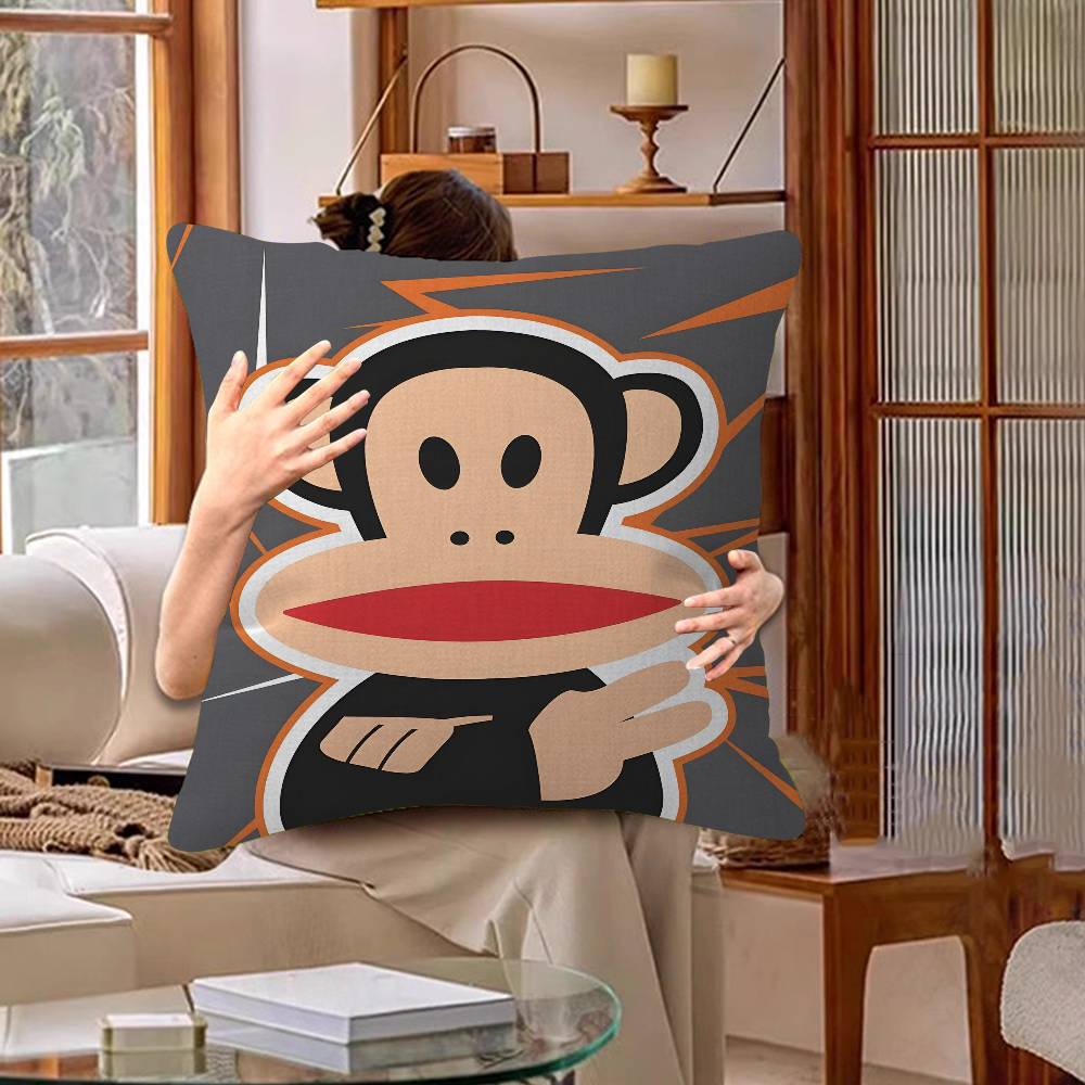 Anime PPaul FFrank Big Mouth Monkey Cushion Cover Inches Farmhouse Decor Home Throw Pillow Covers for Couch Decorations