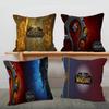Подушка World of Warcraft для геймера Аниме-подушка Подушка для изголовья дивана-кровати Чехол для подушки Чехол для подушки 45x45 см Модный