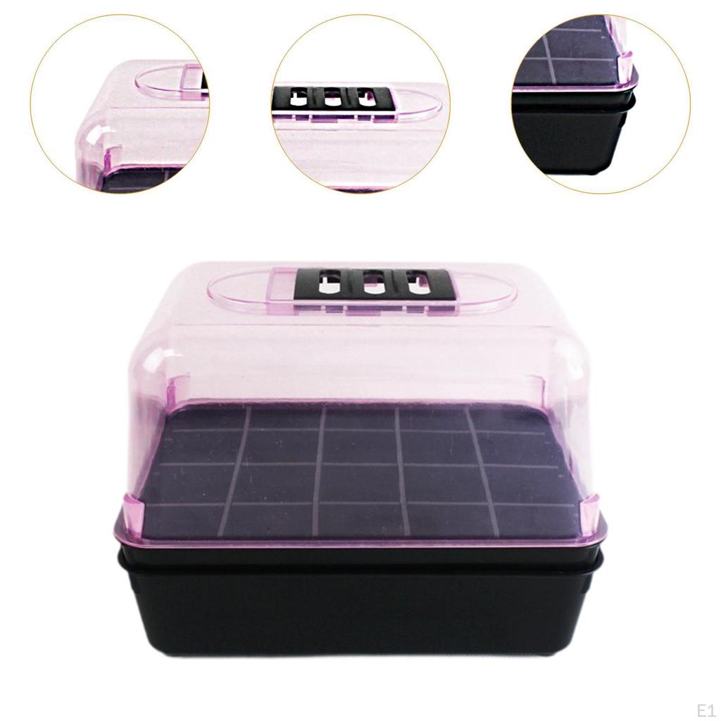 Поддон для проращивания семян 22x16x16 см для фруктов, томатов, универсальная мини-теплица, прозрачная