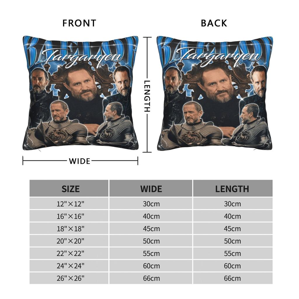 Baelor Targaryen Pillow Case Soft Pillow Cover Cute Funny Pillowcases For Living Room Chair