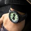 Citizen Серия Future Force Водонепроницаемость 100 метров Три индикатора Календарь Солнечный кварцевый механизм Кожаный ремешок Часы 44 мм Зеленый циферблат CA4505-21X