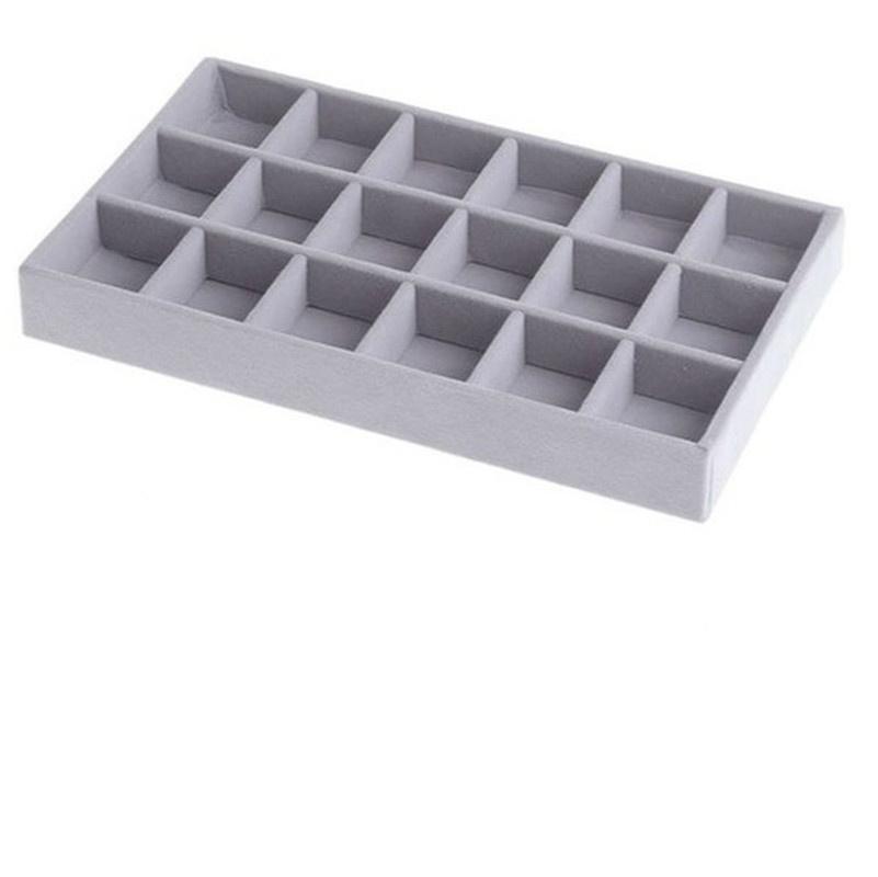 Бархатный лоток для хранения ювелирных изделий, дисплей, держатель для ювелирных изделий, подставка, браслет, ожерелье, коробка для хранения колец, витрина, ящик, органайзер для ювелирных изделий