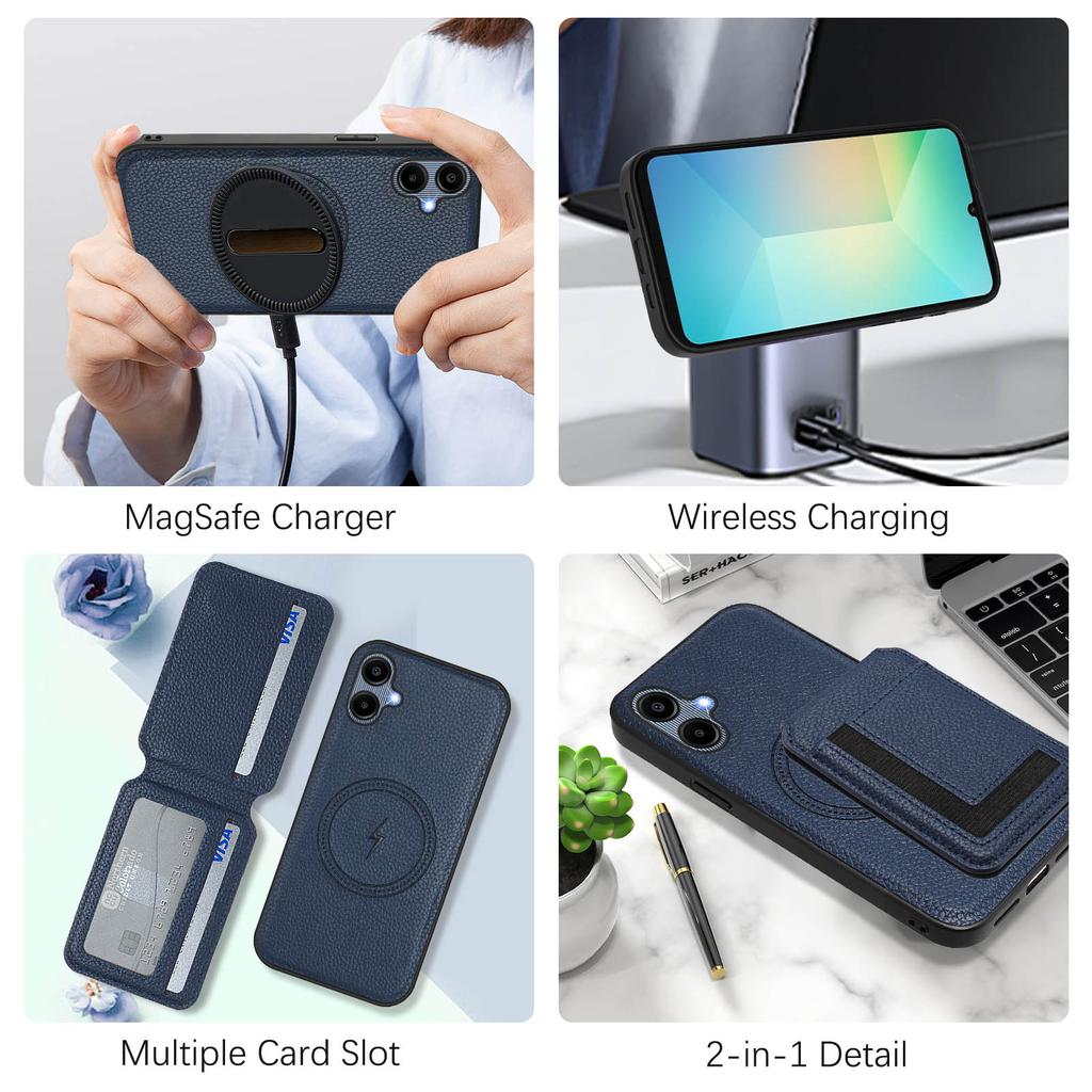 Magsafe 2 в 1 Съемный чехол-кошелек Nothing CMF Phone 1 с держателем для карт, магнитной подставкой, откидной чехол из искусственной кожи для Nothing CMF Phone1/Phone 2A