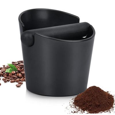 Контейнер для кофейной гущи эспрессо со съемным амортизирующим бруском и нескользящим основанием, контейнер для кофейной гущи, черный