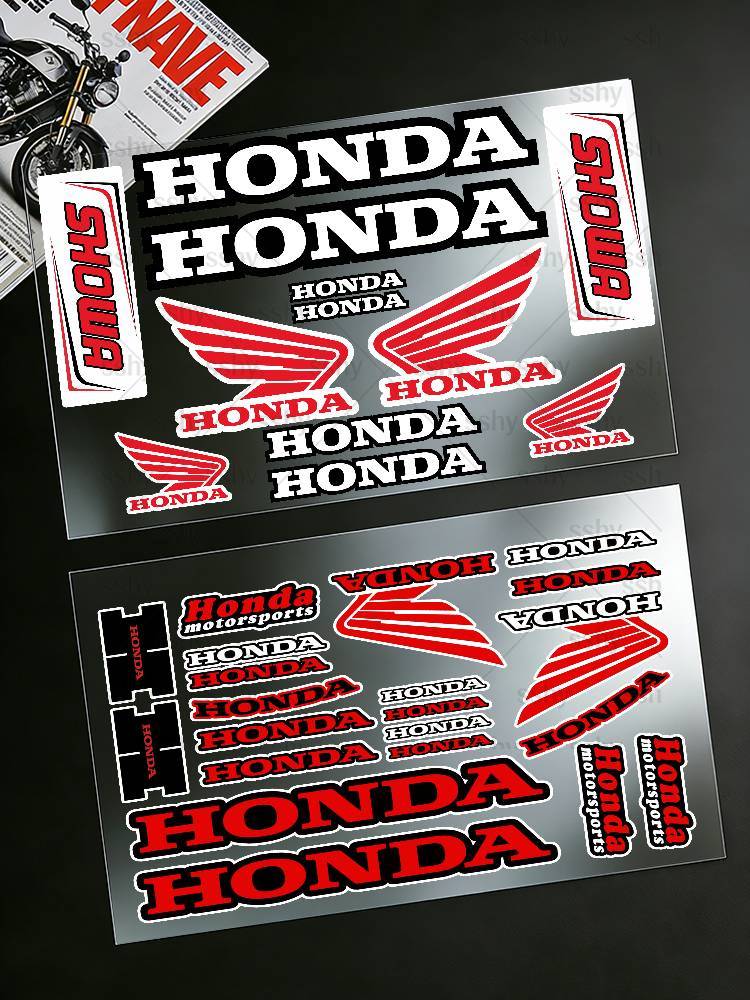 Для HONDA Наклейки Мото Наклейка Кузов Авто Бампер Окна Мотоцикл Ноутбук Стены Виниловая Наклейка Авто Тюнинг Аксессуары