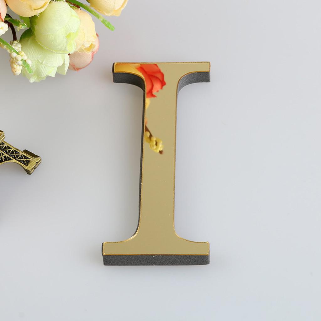 26 букв DIY 3D зеркало акриловые наклейки на стены наклейки домашнего декора стены искусства росписи