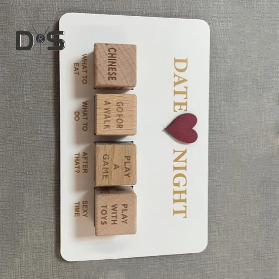 1/4/5 шт. игральные кости для принятия решений на свидании, 6/12-гранные, портативные деревянные игральные кости для взрослых пар, День святого Валентина, годовщина, девушка, парень, муж, жена