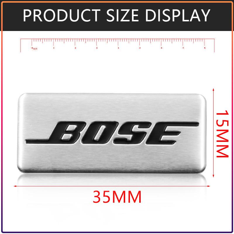 Bose Значок с логотипом-буквой алюминиевый 3D наклейки для автомобильной аудиосистемы Для bmw Dacia Alfa Romeo Lada Skoda Hyundai Infiniti Volvo Jaguar
