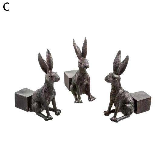 3Pcs Animal Planter Pot Feet Weatherproof Indoor Outdoor Dog Cat Rabbit Flowerpot Holder Riser Elevator Stand Resin Figurine Statue Sculpture