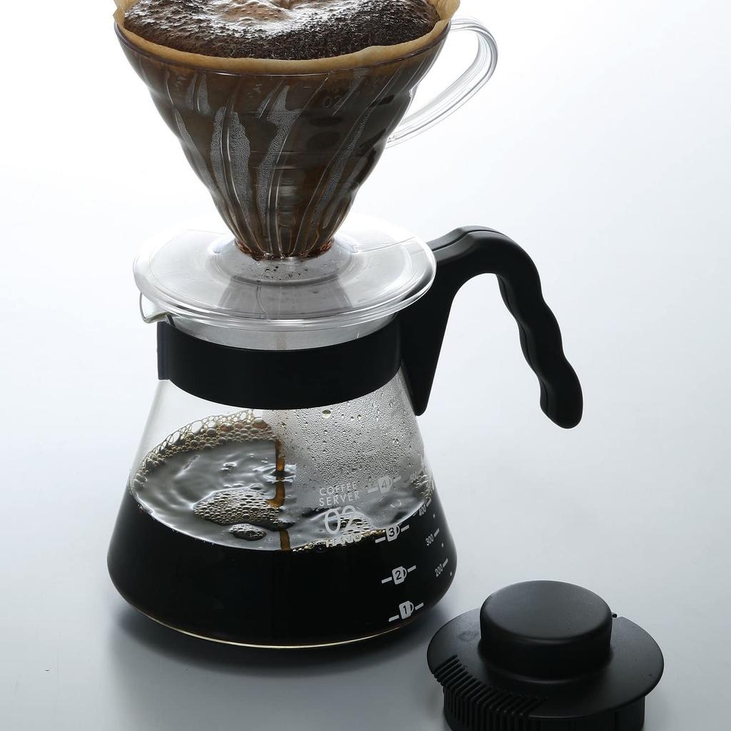 HARIO V60 Кофе Практический объем Сделано в Сервере, 700 мл, Черный, Япония, VCS-02B