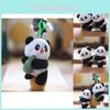 Adorable Plush Panda Keychain Soft Stuffed Animal Bag Charm Cute Toy