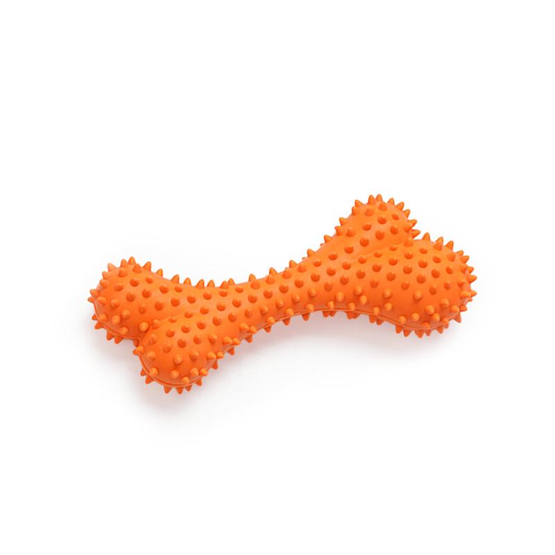 Soft Nail Bone Dog Toy Teething and Teeth Cleaning Interactive Border Collie Puppy Toy That Can't Be Chewed Up