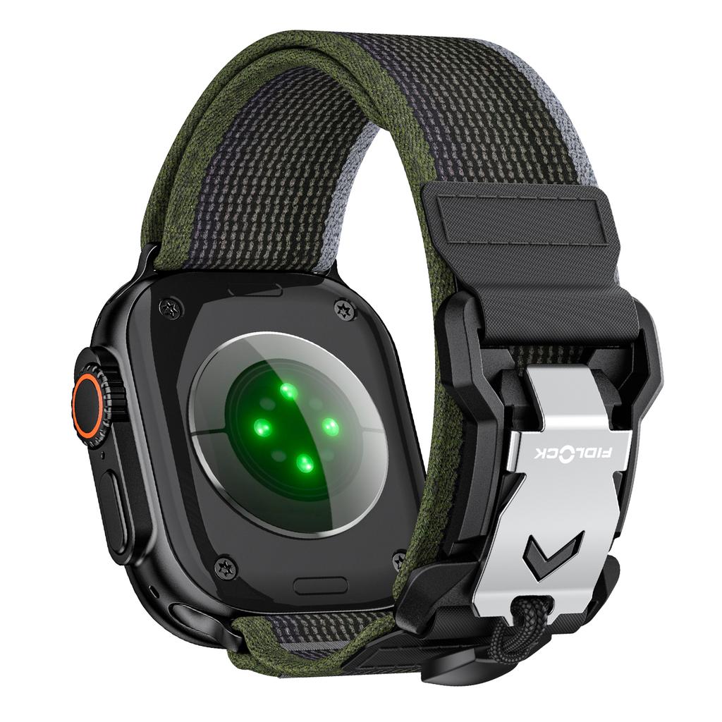 Ремешок для Apple Watch Series 10 Ultra 9 8 7 SE 6 5 4 3 2 1 46 мм 49 мм 45 мм 44 мм 42 мм Магнитный нейлоновый спортивный ремешок FIDLOCK