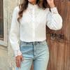 Going Out Tops for Women Hollow Out See Through Lace Elegant Club Date Night Long Sleeve Sexy Tops for Women 2026