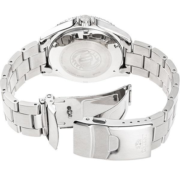 Orient Мужской RN-AA0811E (Мужская металлическая группа SPORTS Diver Design) Круглые часы из серебристой нержавеющей стали