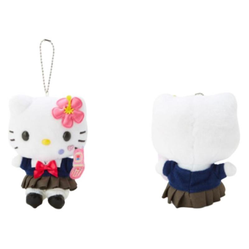 Sanrio Брелок-кукла Плюшевый кулон Серия Hello Kitty/Девушки Hello Kitty Высота 13,9 см Серия «Школьные горячие девушки Хэйсэй»-HelloKitty