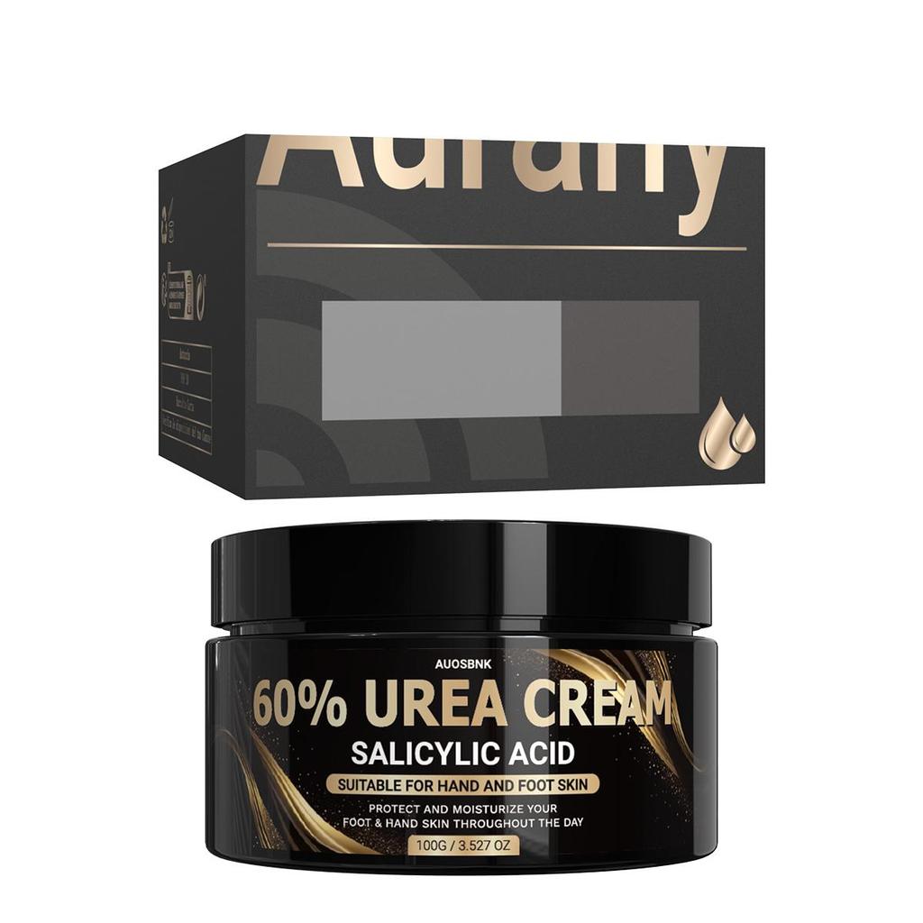 Крем с 60% мочевины, Крем для ног и рук с мочевиной, Быстро впитывающийся, Нежирный, Безопасный для чувствительной кожи, Увлажняющее средство для очень сухой кожи, Рождественский подарок-100 г