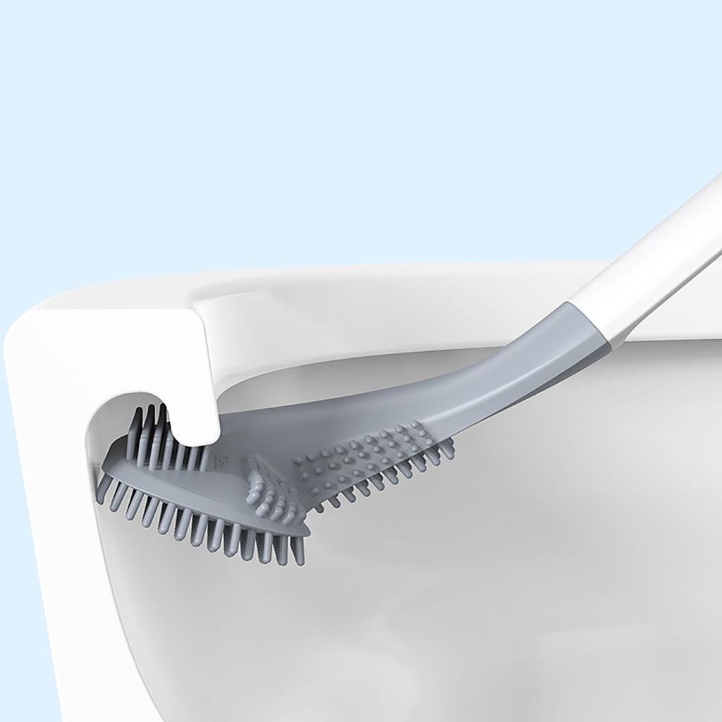 Силиконовая щетка для унитаза для гольфа, без тупика, настенная чистящая щетка с длинной ручкой