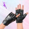 Новый стиль Женские танцевальные кожаные перчатки без пальцев Клубные женские перчатки для выступлений Танцы Уличные танцы Выступления Кожаные перчатки из ПУ