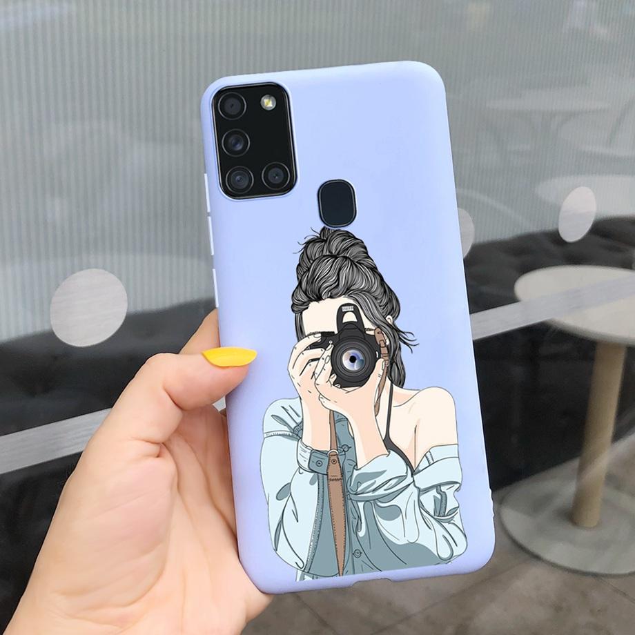 Sunflowers Daisy Shap-on Case For Samsung A21s Case Samsung Galaxy A21S A 21S A21 S A217F Cover Dustproof Silicone Bumper Coque
