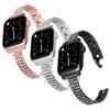 Роскошный ремешок с бриллиантами для Apple Watch серии 8, 7, 6 SE, 5, 4, 42 мм, 38 мм, браслет, стальная петля для iWatch 40 мм, 44 мм, 41 мм, 45 мм, 49 мм