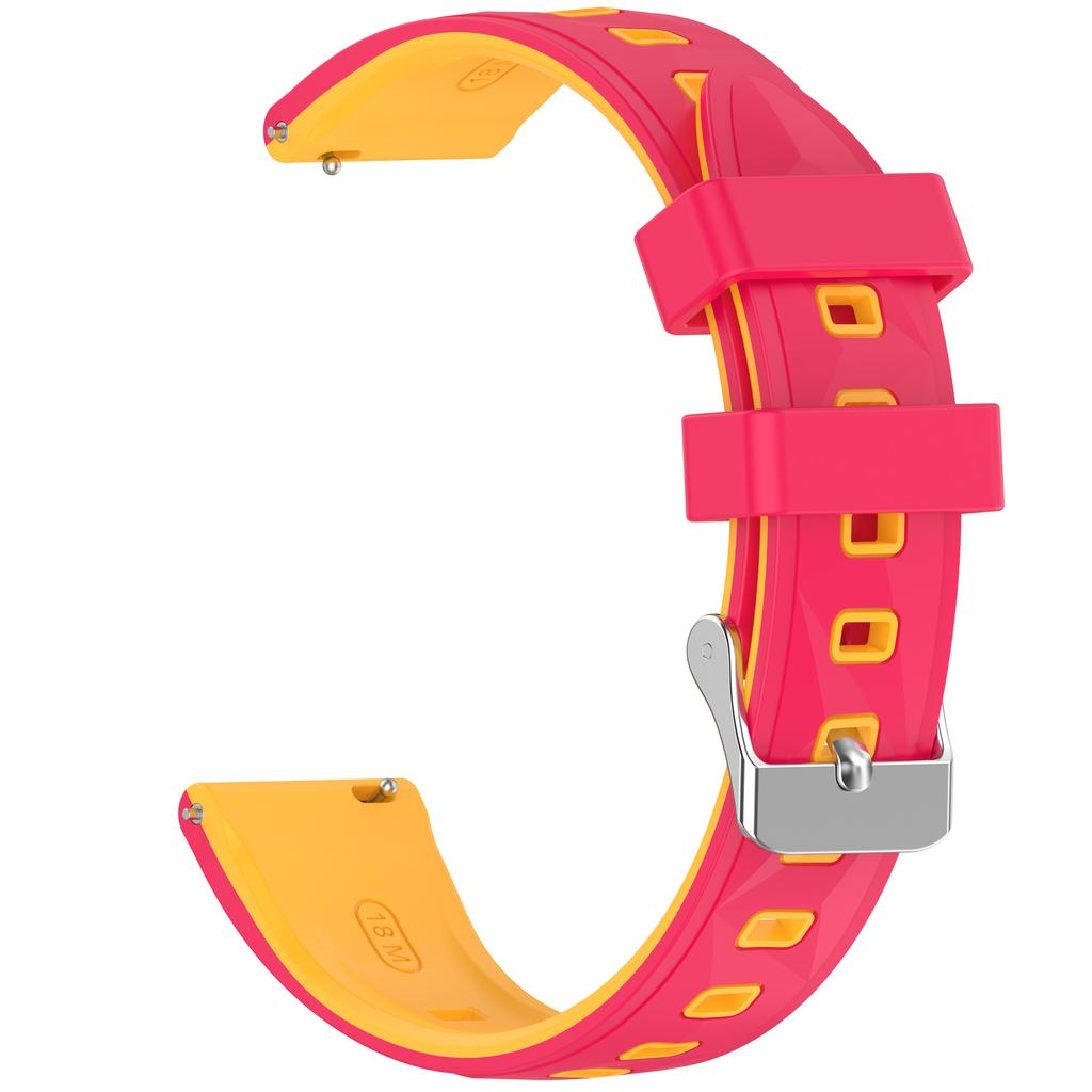 18mm Pattern Design Silicone Strap for Huawei Watch GT 6 / 5 / 4 41mm / Garmin Venu 3S Adjustable Watch Band