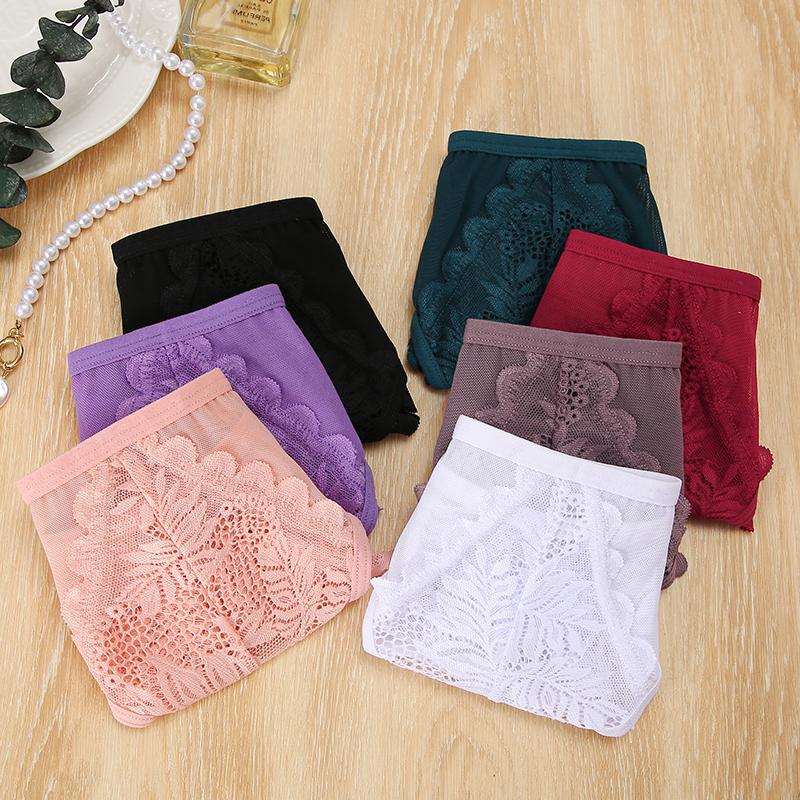 3 шт./компл. женские сетчатые кружевные трусики сексуальные S-XL перспективные стринги для девочек мягкое нижнее белье трусики нижнее белье Femme Intimates