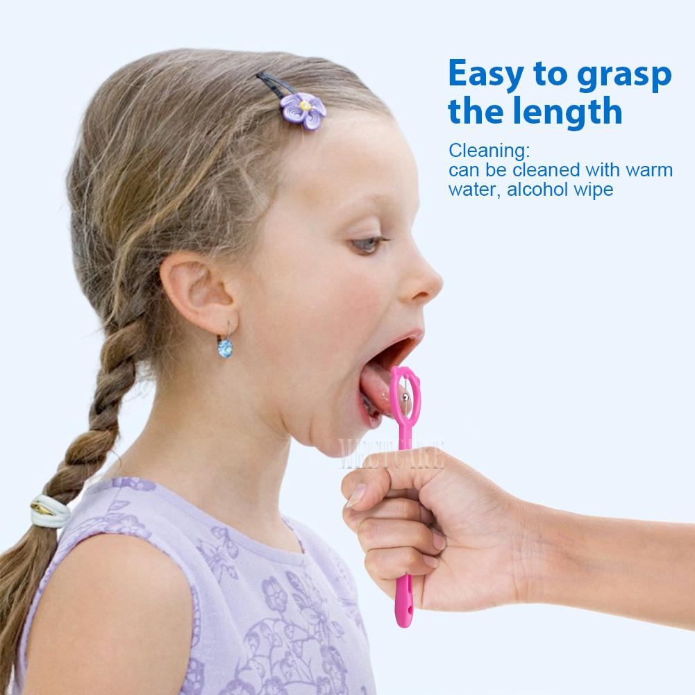 Детский тренажер кончика языка из 3 частей Упражнение для ухода за полостью рта Гибкость языка Тренировка Аутизм Терапия Инструмент для произношения