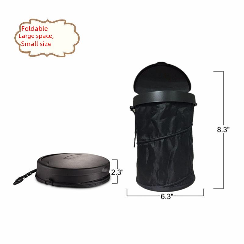 Складной автомобильный мусорный бак с крышкой — компактное решение для хранения в автомобиле