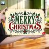 Merry Christmas Retro Metal Sign, Vintage Holiday Wall Art 20x30cm