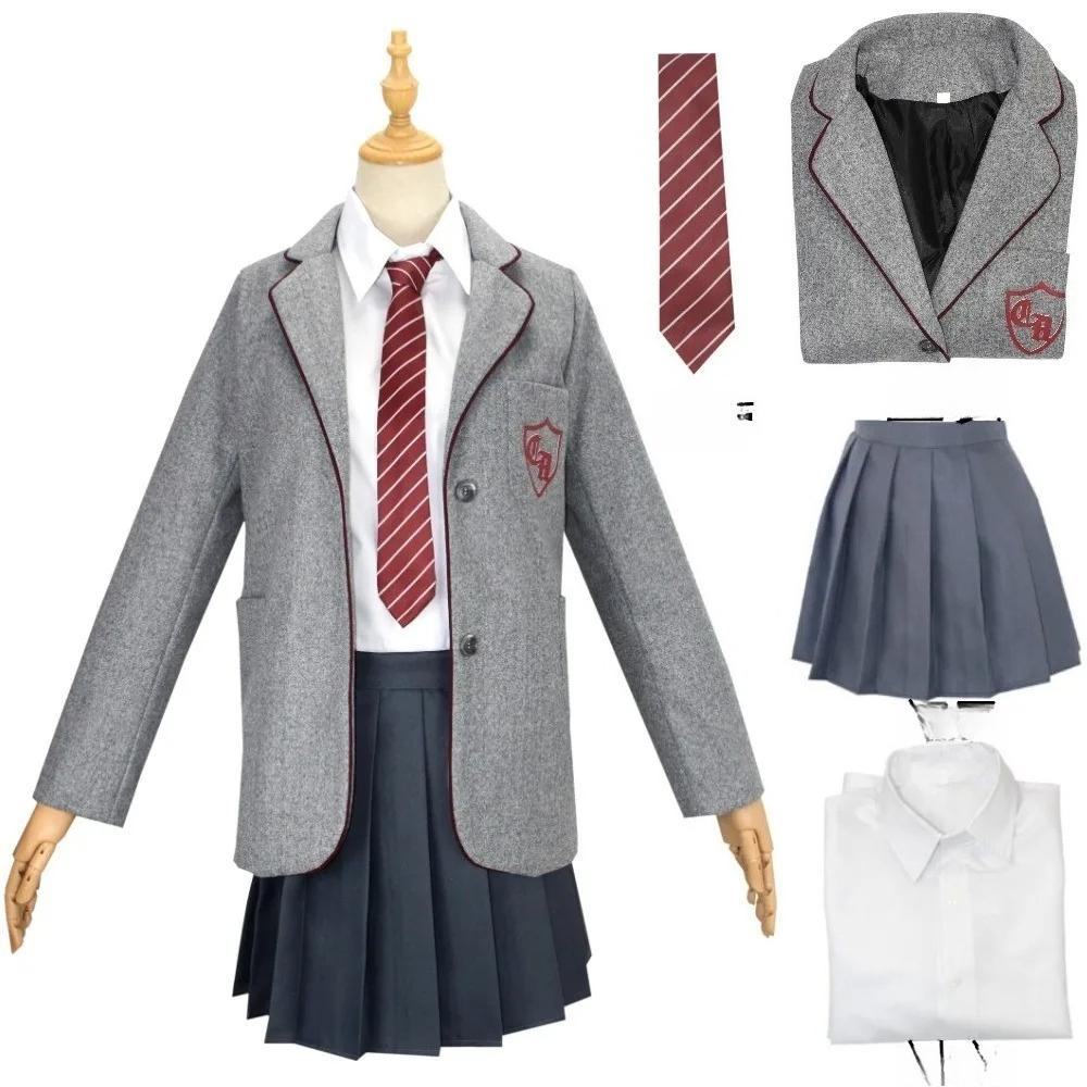 Movie Matilda Cosplay Costume Girls School Uniform Coat Skirt Roald Dahl's Matilda the Musical Halloween Cosplay Outfit for Kids