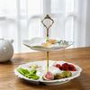 Европейская керамическая подставка для выпечки: Многоуровневый поднос для послеобеденного чая с десертами