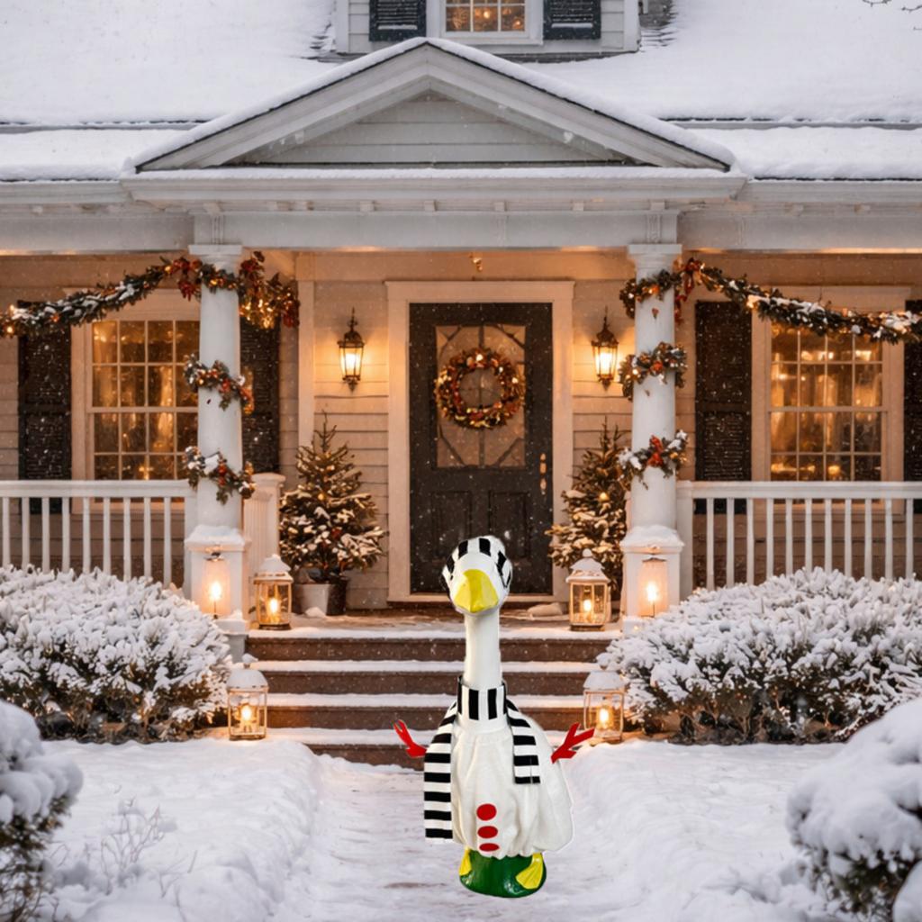 Porch Winter Snowman Costume Party Patio Decoration Outdoor Atmosphere Decoration