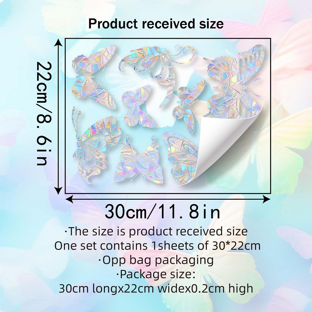 Наклейка на стекло окна Aike Sun Prism Радужная Бабочка
