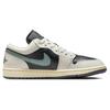 Женские кроссовки Air Jordan 1 Low Jade Smoke Черный Антрацитовый Парус DC0774-001