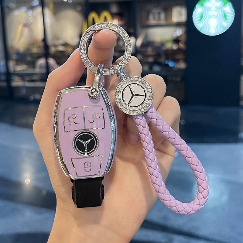 TPU чехол-оболочка для ключа автомобиля GLC GLB для Mercedes Benz AMG A B C E GL S GLA GLK CLS Класса W204 W205 W212 W176 W463 Брелок Аксессуары