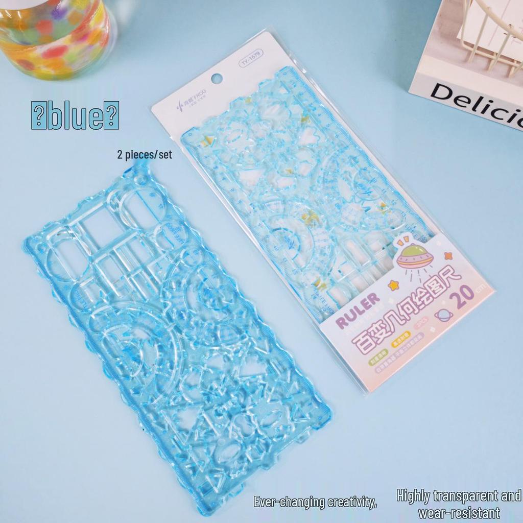 Креативная геометрическая спирографическая линейка: Образовательный инструмент для рисования для студентов и детей