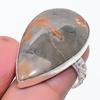 Natural Picture Jasper Gemstone 925 Sterling Silver Jewelry Ring Size 7 O3d99