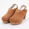 Brown Wedge Heel Clogs Miami Clog Woman SCHOLL