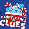 BlueÂ´s Clues & You! Unisex Adult Clues Candy Canes Christmas Sweatshirt