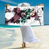 Japanese artist Koyoharu Gotouge's Demon Slayer beach towel, outdoor camping vacation swimming beach towel, outdoor absorbent bath towel blanket K15