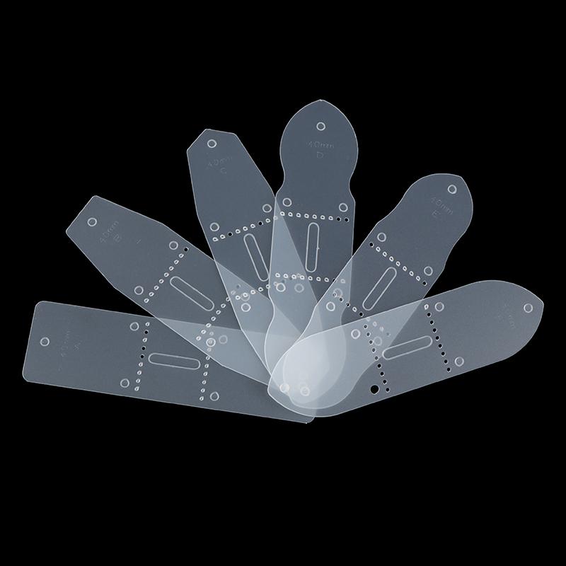 6 шт./компл. кожаный ремень из ПВХ с пряжкой, шаблоны для штамповки, трафаретный инструмент