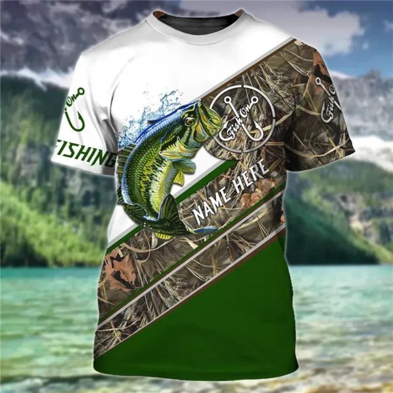 3d мужская футболка, летняя уличная морская рыба, повседневная одежда для рыбалки, модная тенденция, негабаритный топ с короткими рукавами, футболка высокого качества