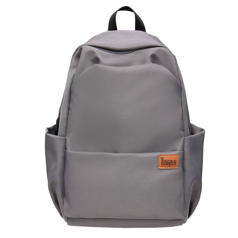 Женский однотонный рюкзак Мужской рюкзак Легкая дорожная сумка для компьютера Студенческий школьный рюкзак