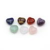 7Pcs/Pack Heart Natural Stone 7Chakra Ornaments Decoration Reiki Healing Crystal Quartz Gemstone Home Decor Small Furnishings Women Jewelry Gifts 15mm