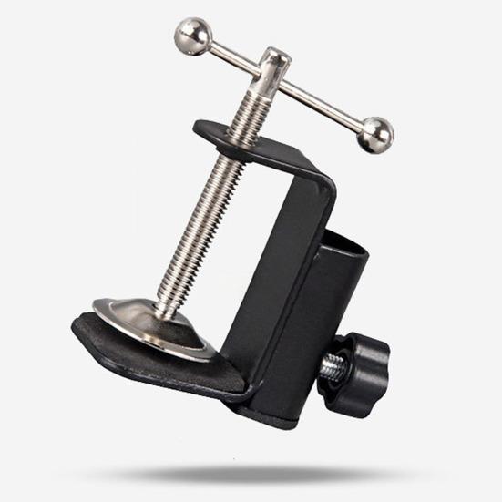 Складная подставка для микрофона, зажим с универсальным гибким адаптером, вращение на 360 градусов, двойные опорные пружины