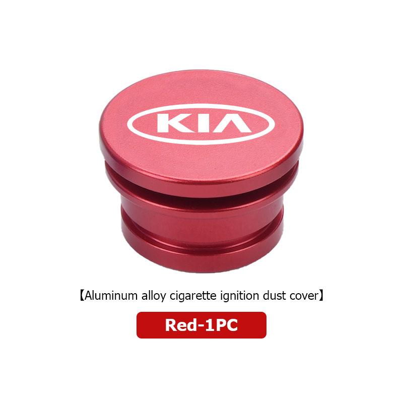 Car Logo Cigarette Lighter Dust Proof Plug Cover Cigarette Lighter Button For KIA K5 K2 Rio Optima Sportage Venga Sorento Stonic pzce30